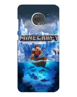 Чехол для Motorola MOTO G7 Plus с картинкой «Minecraft ледяной мир»