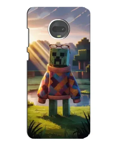 Чехол для Motorola MOTO G7 Plus с картинкой «Крипер в свитере»