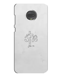 Чехол для Motorola MOTO G7 Plus с картинкой «Иоанна 3:16 Крест» Чехол для Motorola MOTO G7 Plus с картинкой «Иоанна 3:16 Крест»