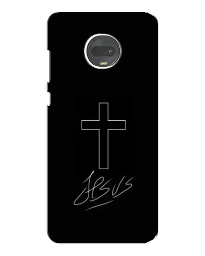 Чехол для Motorola MOTO G7 Plus с картинкой «Графический крест Jesus» Чехол для Motorola MOTO G7 Plus с картинкой «Графический крест Jesus»