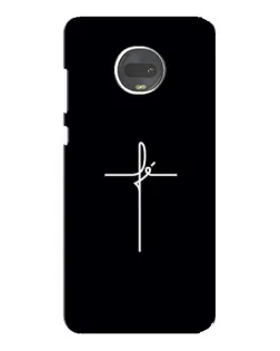 Чехол для Motorola MOTO G7 Plus с картинкой «Тонкий крест»