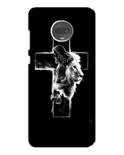 Чехол для Motorola MOTO G7 Plus с картинкой «Сияющий крест Jesus»