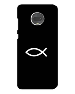 Чехол для Motorola MOTO G7 Plus с картинкой «Символ рыбы Jesus»