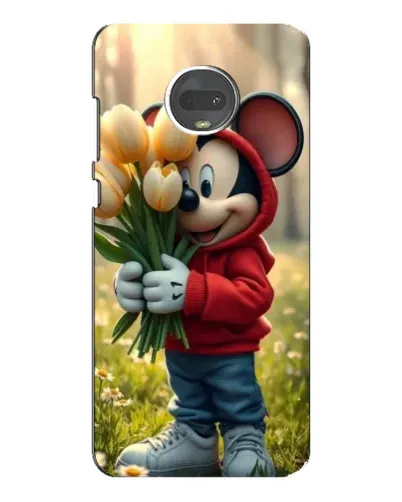 Чехол для Motorola MOTO G7 Plus с картинкой «Микки с тюльпанами» Чехол для Motorola MOTO G7 Plus с картинкой «Микки с тюльпанами»