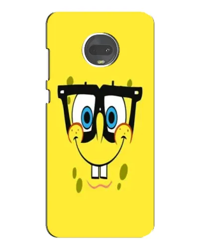 Чехол для Motorola MOTO G7 Plus с картинкой «Минималистичный Спанч Боб» Чехол для Motorola MOTO G7 Plus с картинкой «Минималистичный Спанч Боб»