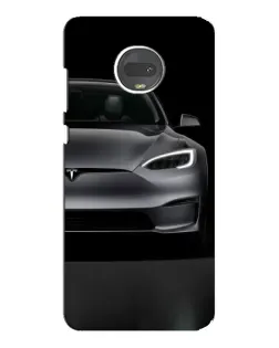Чехол для Motorola MOTO G7 Plus с картинкой «Tesla Model S Look»