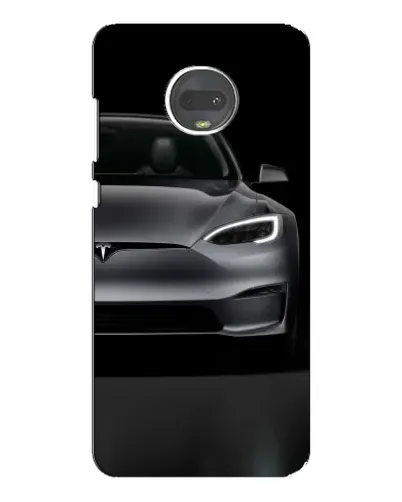 Чехол для Motorola MOTO G7 Plus с картинкой «Tesla Model S Look»