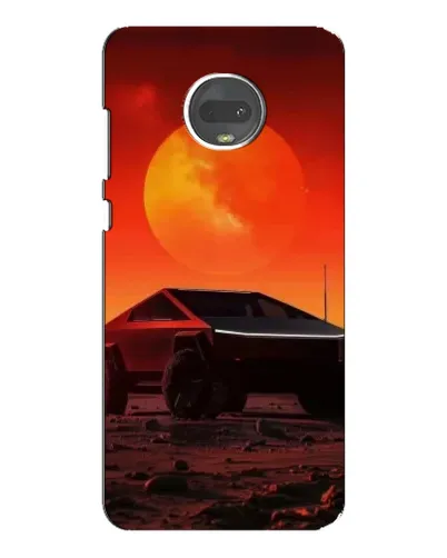 Чехол для Motorola MOTO G7 Plus с картинкой «Cybertruck на Марсе»