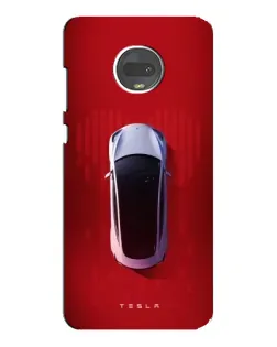Чехол для Motorola MOTO G7 Plus с картинкой «Tesla Top View»