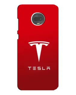 Чехол для Motorola MOTO G7 Plus с картинкой «Tesla Red Classic»