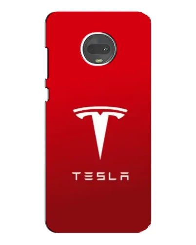 Чехол для Motorola MOTO G7 Plus с картинкой «Tesla Red Classic»