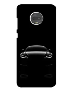 Чехол для Motorola MOTO G7 Plus с картинкой «Силуэт Tesla Night»