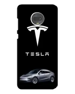 Чехол для Motorola MOTO G7 Plus с картинкой «Tesla Model Y»