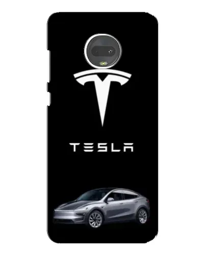 Чехол для Motorola MOTO G7 Plus с картинкой «Tesla Model Y»