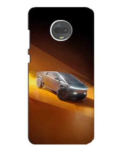 Чехол для Motorola MOTO G7 Plus с картинкой «Cybertruck в пустыне»