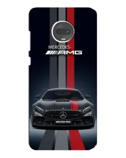 Чехол для Motorola MOTO G7 Plus с картинкой «Mercedes — белый карбон»