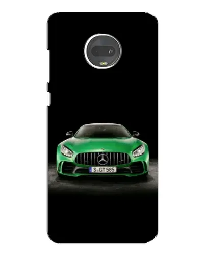 Чехол для Motorola MOTO G7 Plus с картинкой «Mercedes — неоновый лого»