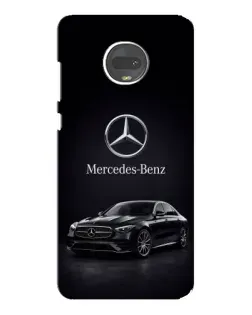 Чехол для Motorola MOTO G7 Plus с картинкой «Mercedes — решетка радиатора»