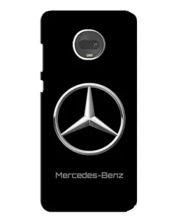 Чехол для Motorola MOTO G7 Plus с картинкой «Mercedes Silver Logo»
