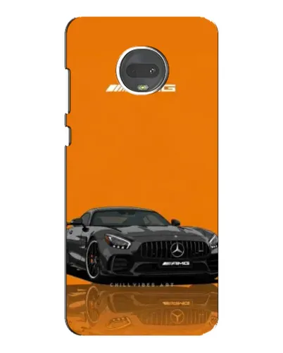 Чехол для Motorola MOTO G7 Plus с картинкой «Оранжевый Mercedes AMG»
