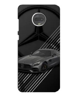 Чехол для Motorola MOTO G7 Plus с картинкой «Mercedes AMG — графика»