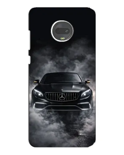 Чехол для Motorola MOTO G7 Plus с картинкой «Mercedes в дыму»