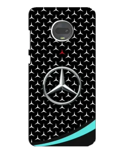 Чехол для Motorola MOTO G7 Plus с картинкой «Mercedes — бирюзовый акцент»