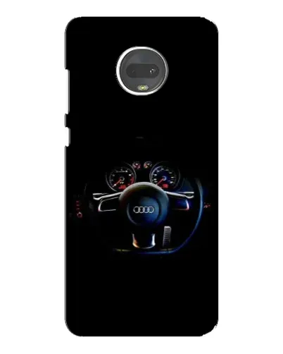 Чехол для Motorola MOTO G7 Plus с картинкой «Салон Audi — руль»
