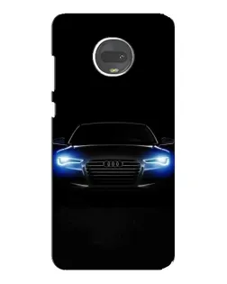 Чехол для Motorola MOTO G7 Plus с картинкой «Audi в неоне» Чехол для Motorola MOTO G7 Plus с картинкой «Audi в неоне»