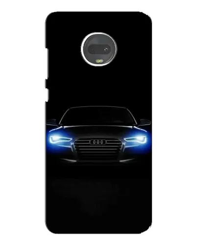 Чехол для Motorola MOTO G7 Plus с картинкой «Audi в неоне»