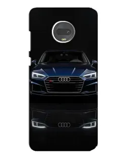 Чехол для Motorola MOTO G7 Plus с картинкой «Audi — ночное отражение» Чехол для Motorola MOTO G7 Plus с картинкой «Audi — ночное отражение»