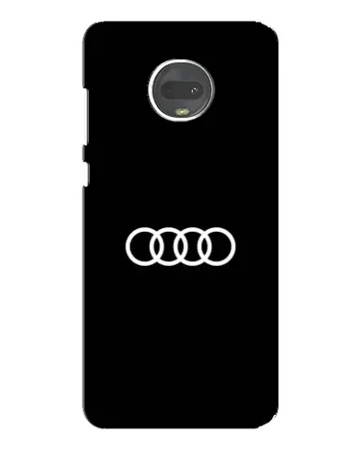 Чехол для Motorola MOTO G7 Plus с картинкой «Audi White Logo»