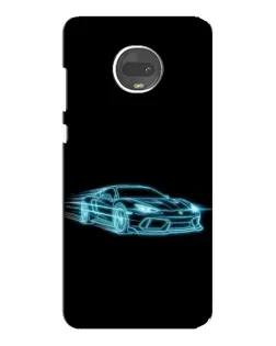 Чехол для Motorola MOTO G7 Plus с картинкой «Неоновый контур Lamborghini» Чехол для Motorola MOTO G7 Plus с картинкой «Неоновый контур Lamborghini»