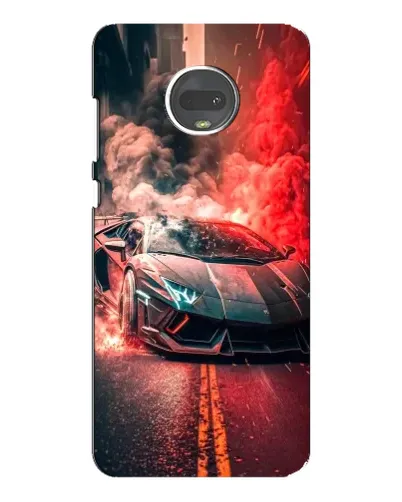 Чехол для Motorola MOTO G7 Plus с картинкой «Lamborghini красный дым» Чехол для Motorola MOTO G7 Plus с картинкой «Lamborghini красный дым»