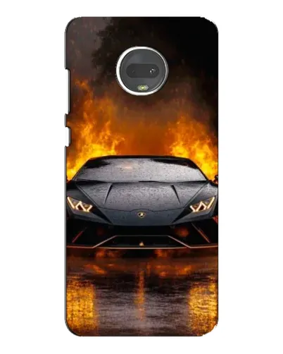 Чехол для Motorola MOTO G7 Plus с картинкой «Lamborghini в огне» Чехол для Motorola MOTO G7 Plus с картинкой «Lamborghini в огне»