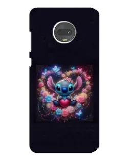 Чехол для Motorola MOTO G7 Plus с картинкой «Stitch в цветах» Чехол для Motorola MOTO G7 Plus с картинкой «Stitch в цветах»