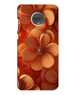 Чехол для Motorola MOTO G7 Plus с картинкой «Оранжевый макро цветок»