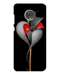 Чехол для Motorola MOTO G7 Plus с картинкой «Серебряный фантазийный цветок»