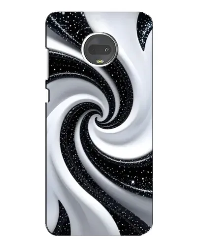 Чехол для Motorola MOTO G7 Plus с картинкой «Черно-белая спираль» Чехол для Motorola MOTO G7 Plus с картинкой «Черно-белая спираль»