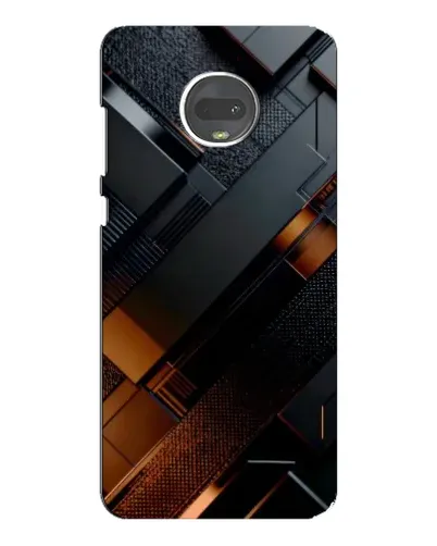 Чехол для Motorola MOTO G7 Plus с картинкой «Черные геометрические блоки» Чехол для Motorola MOTO G7 Plus с картинкой «Черные геометрические блоки»