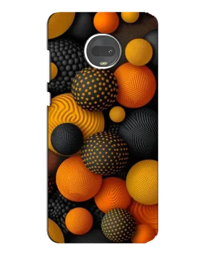 Чехол для Motorola MOTO G7 Plus с картинкой «Объемные оранжевые сферы» Чехол для Motorola MOTO G7 Plus с картинкой «Объемные оранжевые сферы»