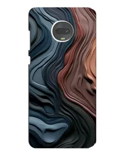 Чехол для Motorola MOTO G7 Plus с картинкой «Цветные волны каньона»