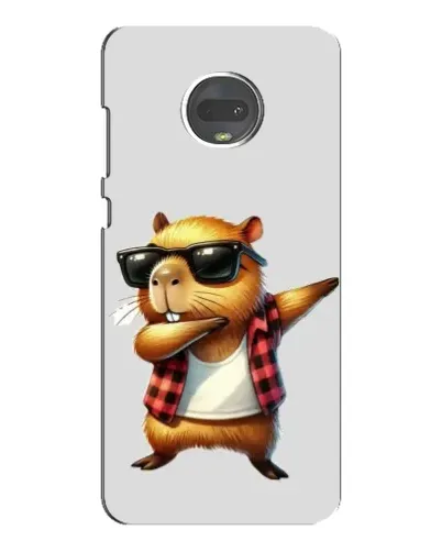 Чехол для Motorola MOTO G7 Plus с картинкой «Капибара рэпер даб»
