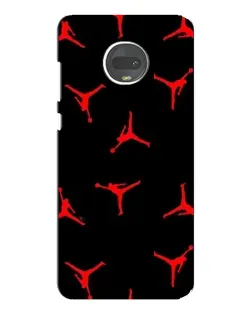 Чехол для Motorola MOTO G7 с картинкой «Jordan Red Pattern»