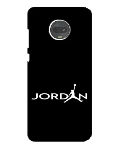 Чехол для Motorola MOTO G7 с картинкой «Jordan White Logo»