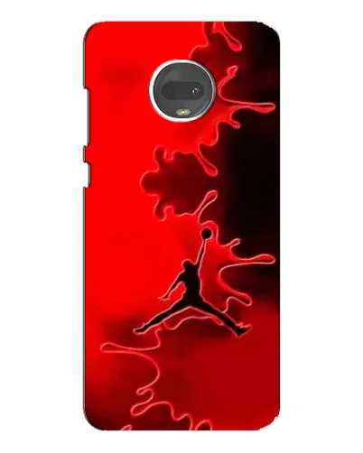 Чехол для Motorola MOTO G7 с картинкой «Jordan Red Smoke»