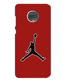 Чехол для Motorola MOTO G7 с картинкой «Jordan Red Back»