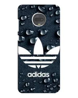 Чехол для Motorola MOTO G7 с картинкой «Adidas Trefoil Blue»