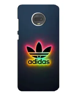 Чехол для Motorola MOTO G7 с картинкой «Неоновый Adidas»