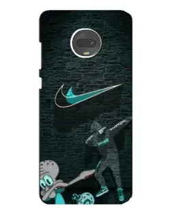 Чехол для Motorola MOTO G7 с картинкой «Спортивный арт Nike»